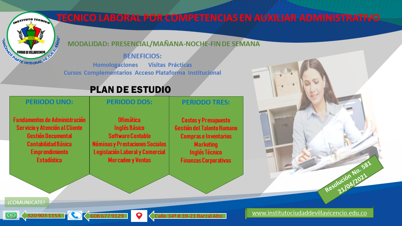 Técnico Laboral por Competencias en Auxiliar Administrativo – Instituto ...