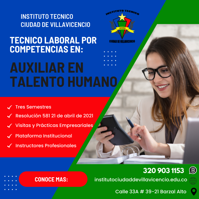 Técnico Laboral por Competencias en Auxiliar de Talento Humano ...